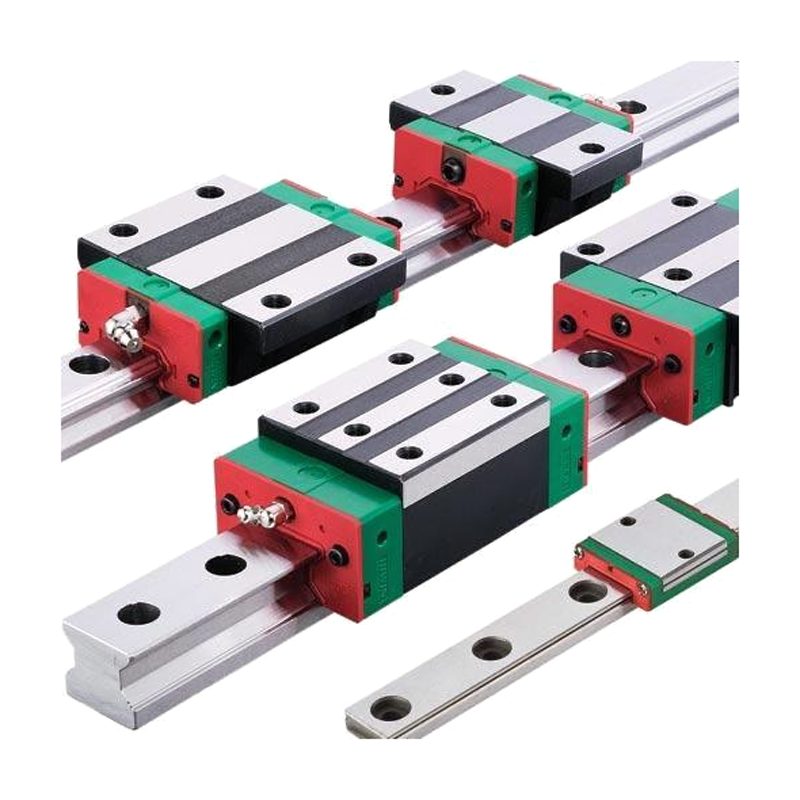 Linear guide blocks on profile rails