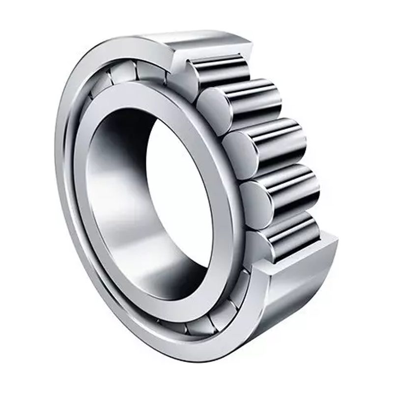Cylindrical roller bearing with steel rollers